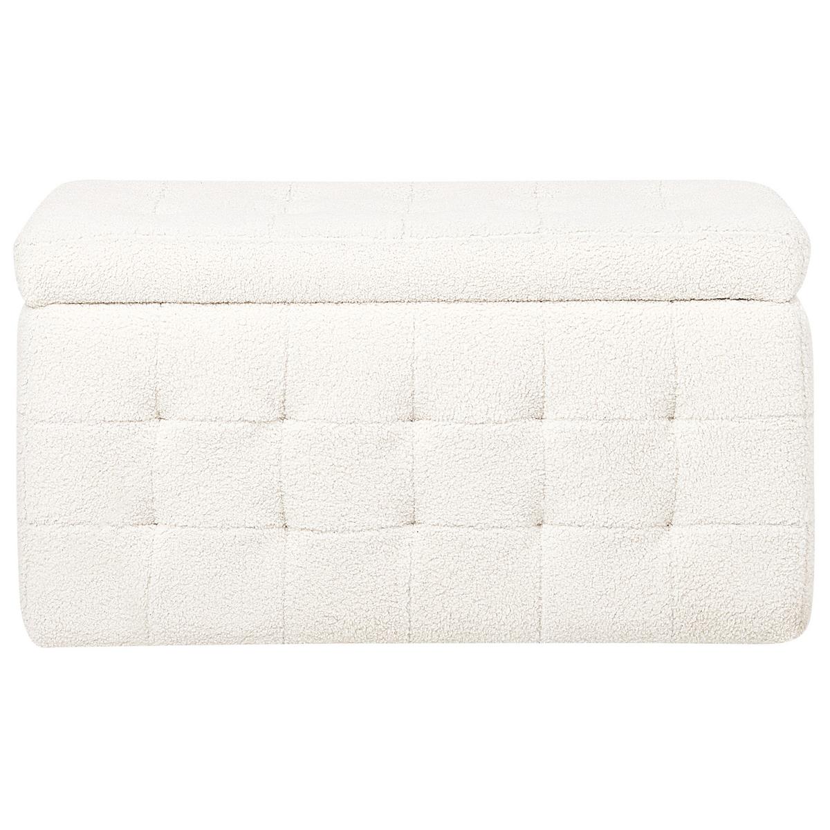 TRUHENBANK Michigan 42/72/40 cm - Creme, Textil (72/40/42cm) - Beliani