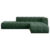 ECKSOFA modulares Sofa Zuvon-L1 - 296x177x70 cm Grün - Grün, Holzwerkstoff/Textil (296/177cm) - ALTDECOR