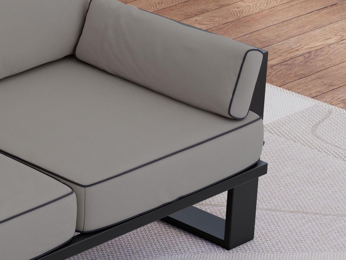 GARTENSESSEL Elba - Grau - Grau, Textil (98/90/87cm) - MKS