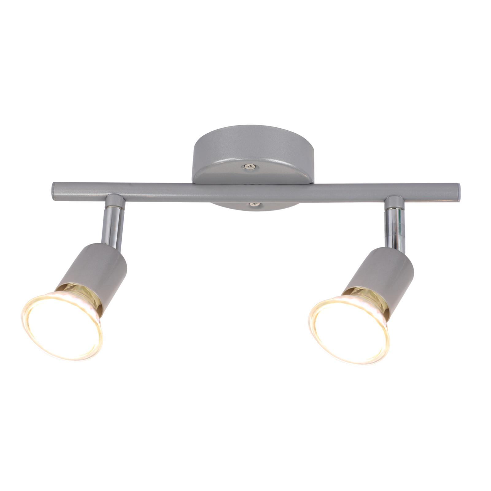 DECKENSTRAHLER Brandal 15/8/26 cm - Silberfarben, Metall (26/15/8cm) - ZMH