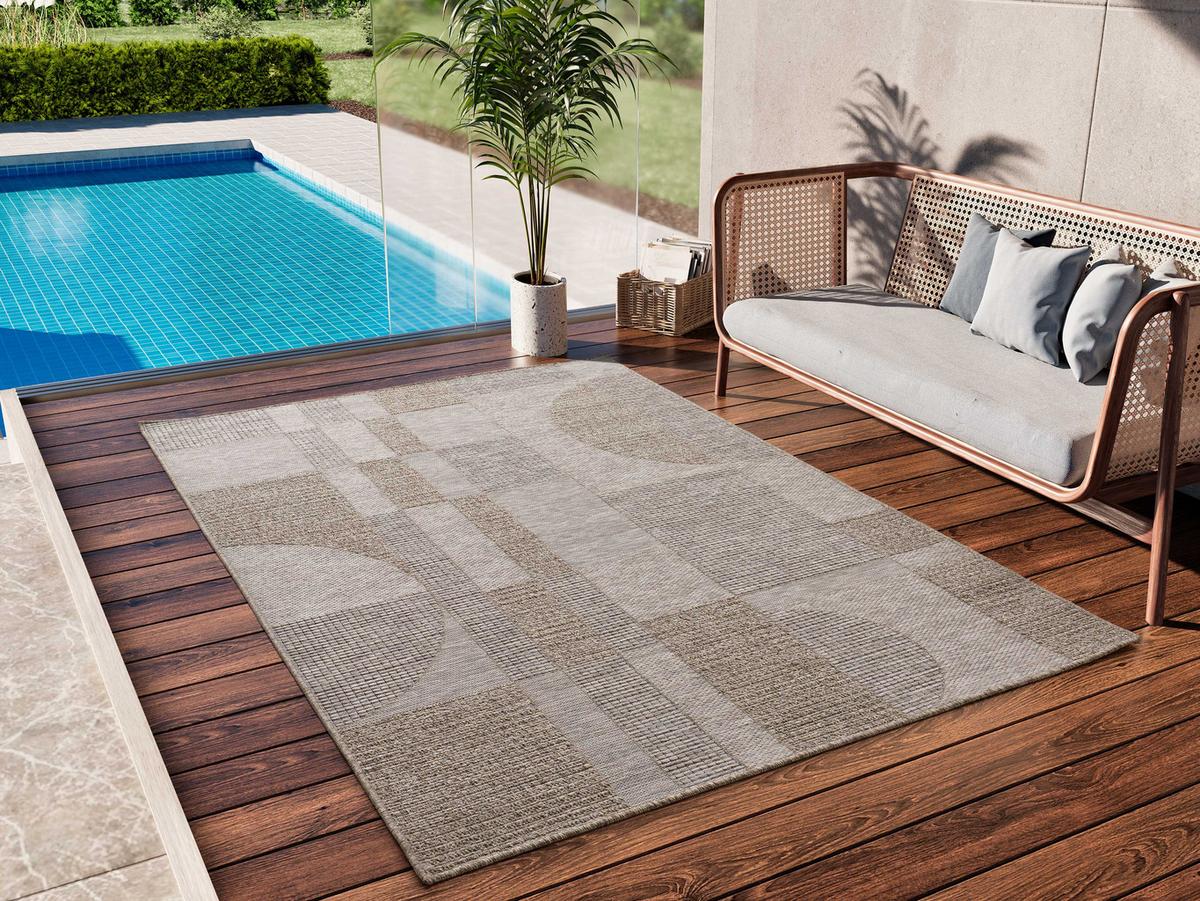 OUTDOORTEPPICH Natural colouRot Oria 126/190 cm - Naturfarben, Textil (126/190cm) - Atticgo