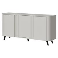 KOMMODE Volare 150 3D - Kaschmir/Schwarz, Holzwerkstoff/Kunststoff (151/76/39cm) - MIRJAN24