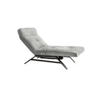 LIEGE MIT MOTORISCHER RELAXFUNKTION AMERIVA Silber Velvet Relaxfunktion - Silberfarben, Textil (80/110/158cm) - KAWOLA