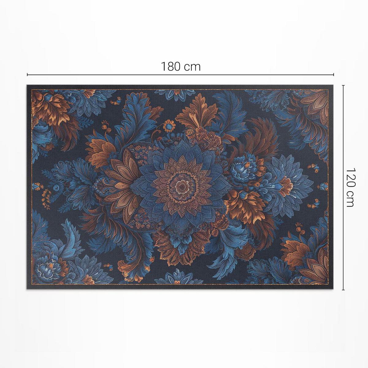 TEPPICH 120x180 cm Elegante Blumen Vintage Arrangement - Opal, Kunststoff (120/180cm) - Wallfluent