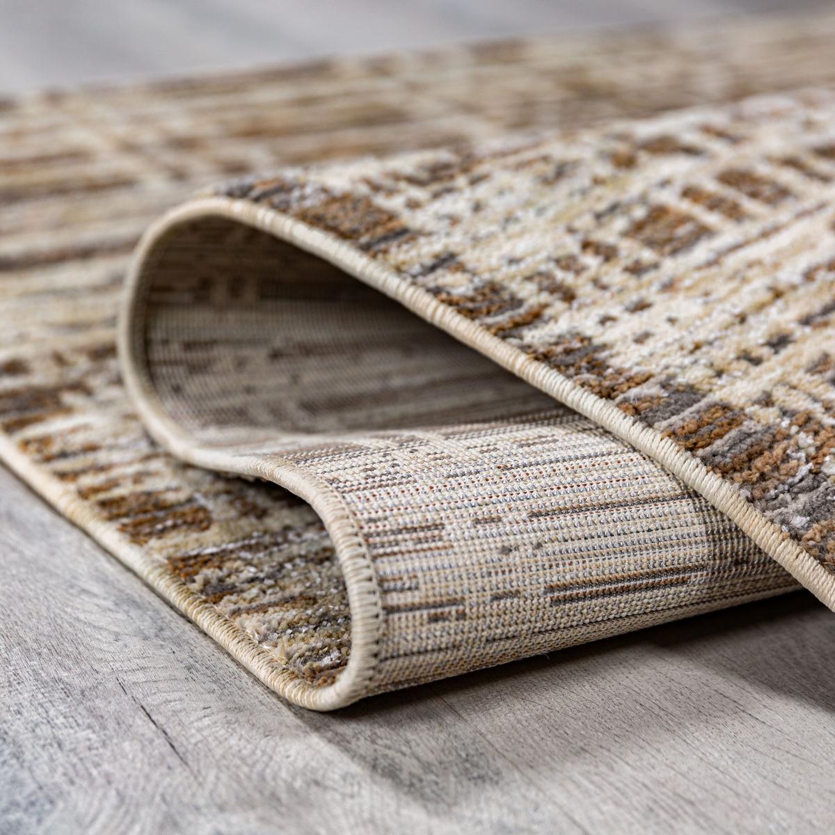 TEPPICH ADUR, geometrisch, Erdtöne, 200 x 300 cm - Braun, Textil (300/200cm) - KADIMA DESIGN