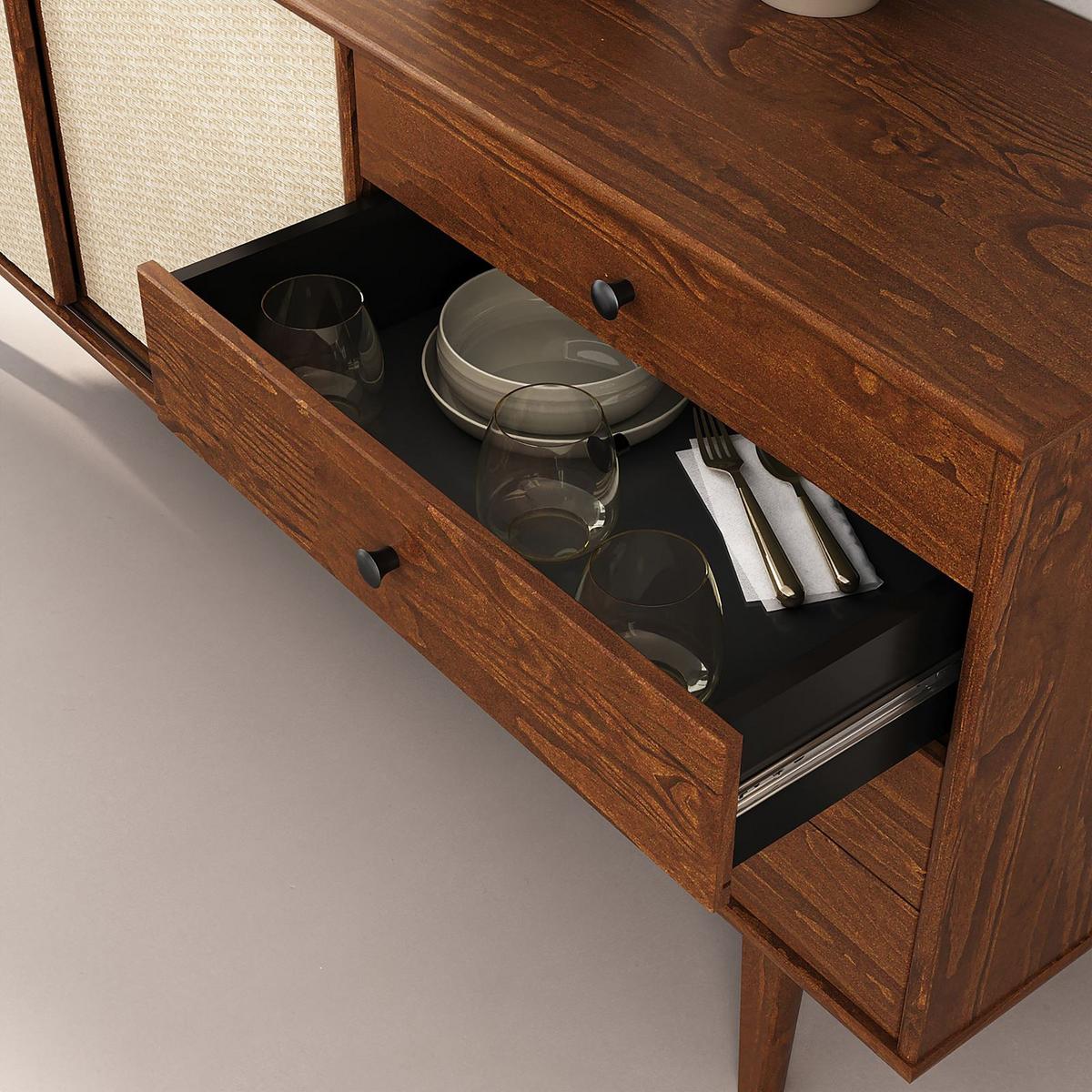 SIDEBOARD SIMONA Kastanie - Kastanienfarben, Holz (175/76/41cm) - IDIMEX