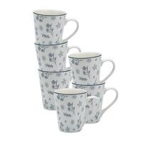 HENKELBECHER Sendai Blume grau 300 ml 6er Set - Grau, Keramik (0.3L) - Ritzenhoff Breker