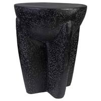 BEISTELLTISCH aus magnesium 38x38x46cm - Schwarz, Stein (46/38/38cm) - Wanderlust