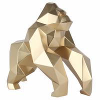 SKULPTUR Gold 49/44 cm - Goldfarben, Stein (4.3/44/24cm) - KUNSTLOFT