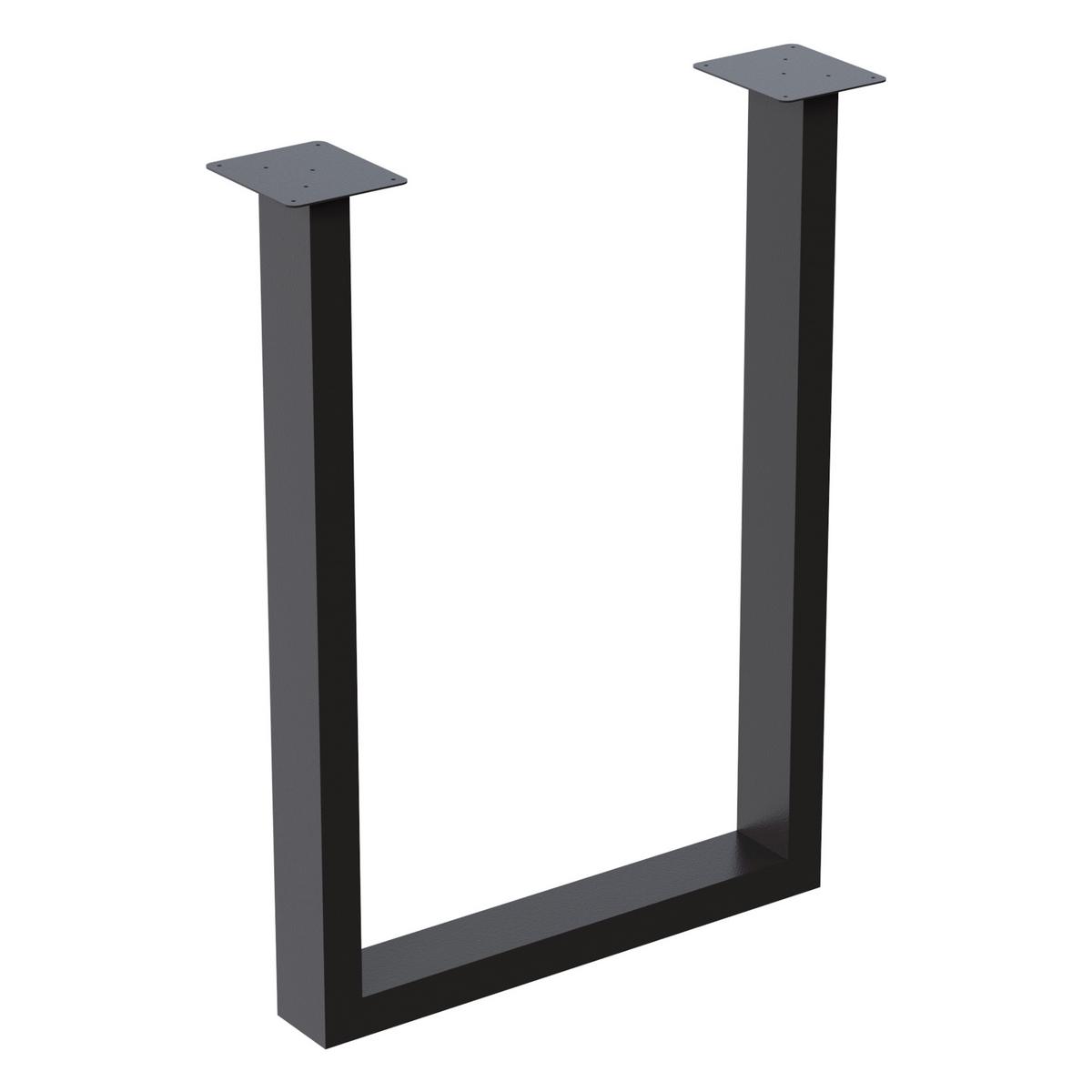 TISCHGESTELL-SET 2 TLG. Holsted - Schwarz, Metall (28/40/7cm) - [en.casa]