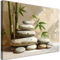 LEINWANDBILD Zen und Orientalisch 100x70cm - Beige, Textil (100/70cm) - Feeby