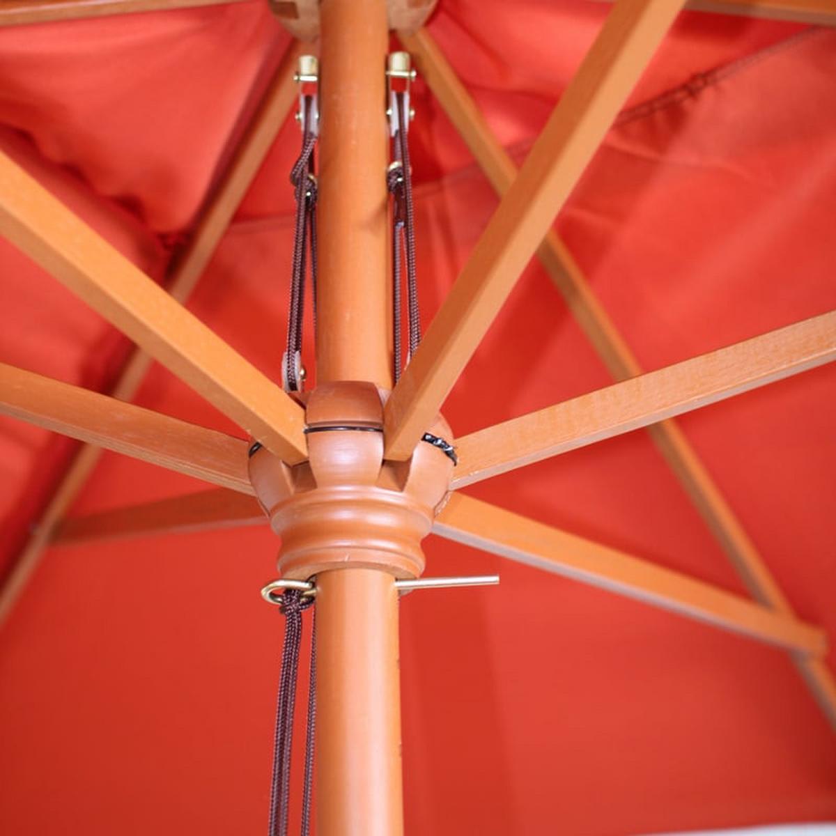 SONNENSCHIRM Orange - Orange, Holz (300/200cm) - MCW
