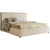 POLSTERBETT LERIO CLASSIC 180/200 - Creme Strukture - Multipocket-Matratze - Creme, Textil (180/200cm) - MKS