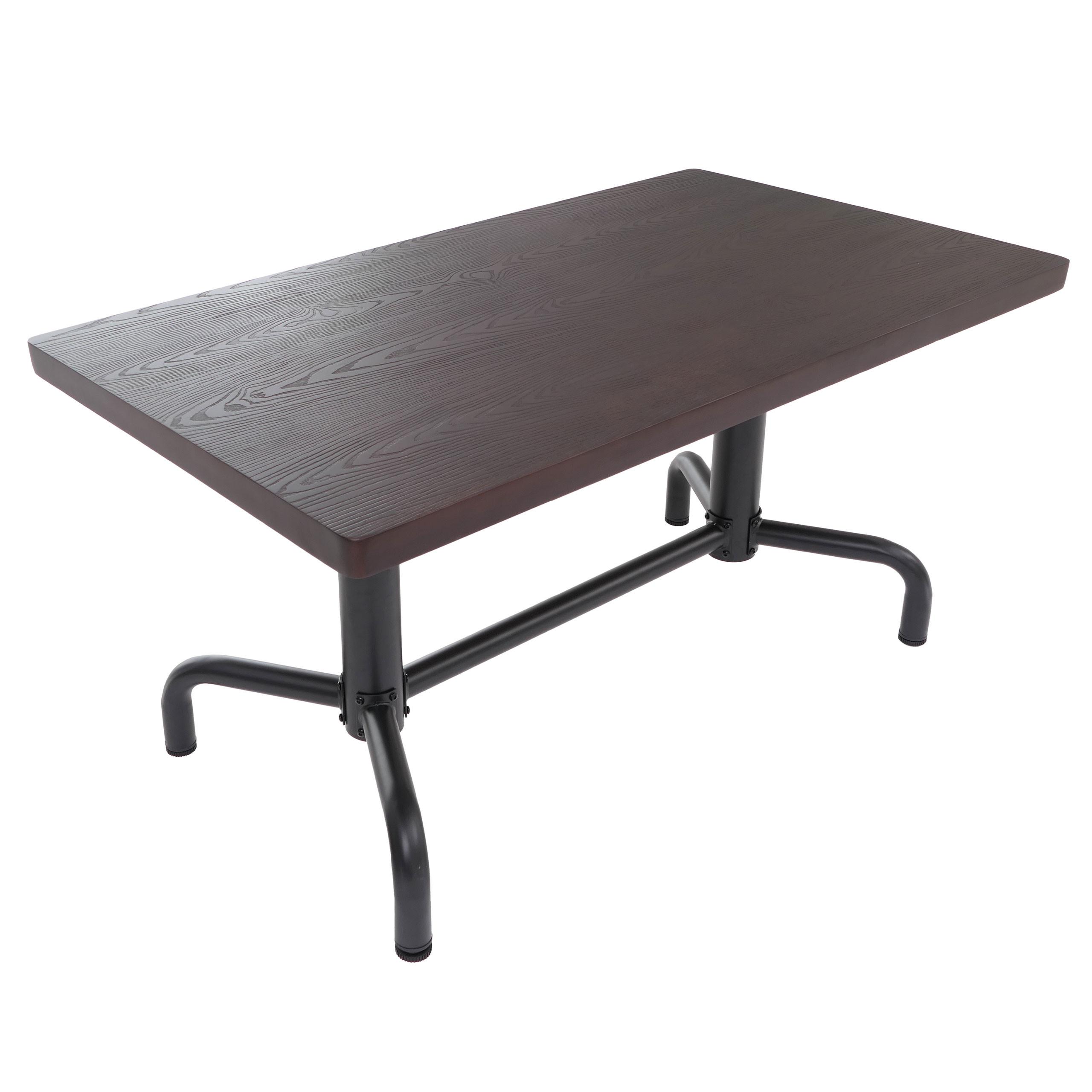 ESSZIMMERTISCH eckig Braun, Schwarz - Schwarz/Braun, Holz (80/140/74cm) - MCW