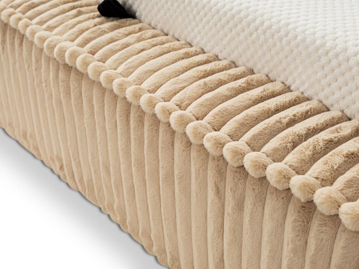 POLSTERBETT Lago 140x200 Beige - Beige, Textil (140/200cm) - Graingold