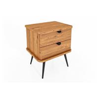 NACHTTICH LINA - Wildeiche, Holz (50/57/41cm) - byoak