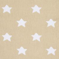 BAUMWOLLSTOFF Meterware Sterne beige, 150 cm - Beige, Textil (150/100cm) - Homescapes