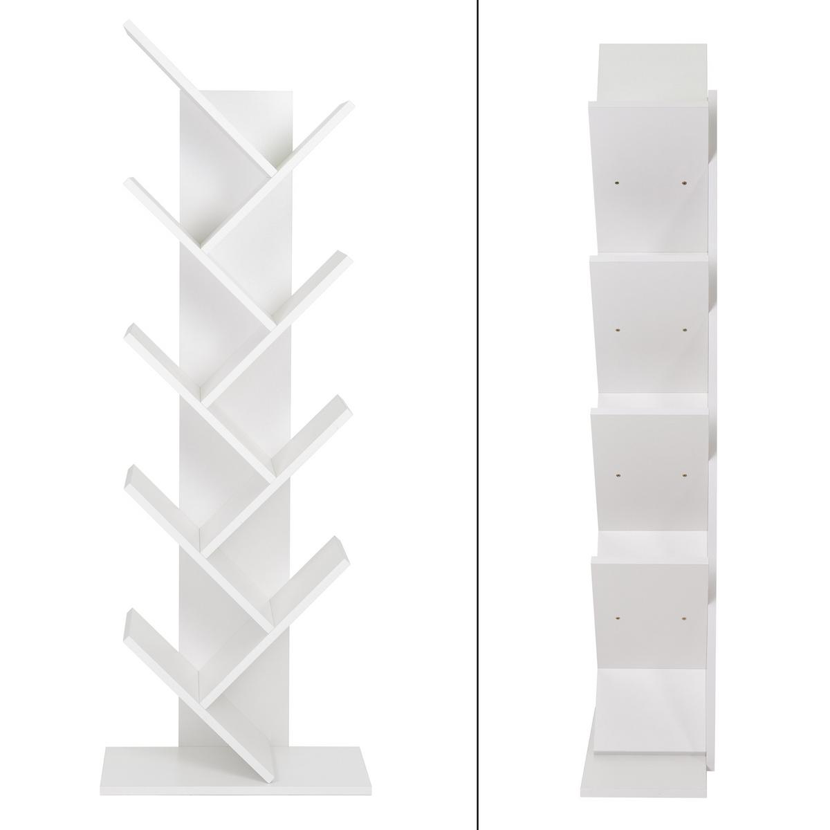 BÜCHERREGAL Weiß - Weiß, Holzwerkstoff (25/140/50cm) - ML-DESIGN