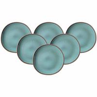 FRÜHSTÜCKSTELLER Lave Glacé ø 23 cm 6er Set - Türkis, Keramik (23cm) - like.Villeroy & Boch