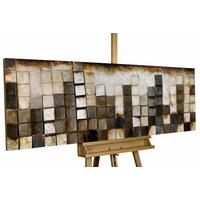 WANDBILD Gold 144/43 cm - Goldfarben, Holz/Kunststoff (7.5/43cm) - KUNSTLOFT