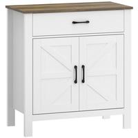 SIDEBOARD Spanplatte 77/40/82 cm Weiß - Weiß, Holzwerkstoff (39.3/81.5/77cm) - HOMCOM