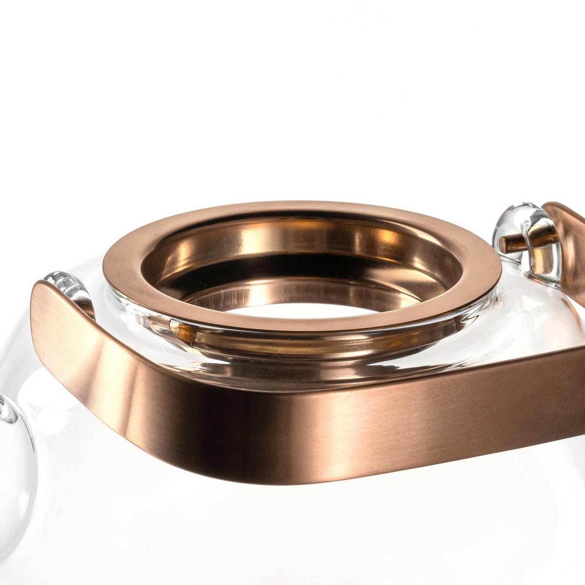 TEEKANNE MIT METALLHENKEL Tè Per Te transparent 1,2 Liter - Transparent, Glas (1.2L) - Leonardo Living