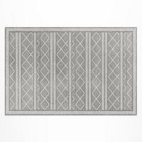 TEPPICH 60x90 cm Dekorative Bordüre - Dunkelgrau, Kunststoff (60/90cm) - Wallfluent