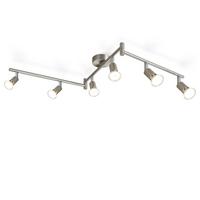 DECKENSTRAHLER Flammarion 8/15/108 cm - Alufarben, Metall (108/8/15cm) - ZMH