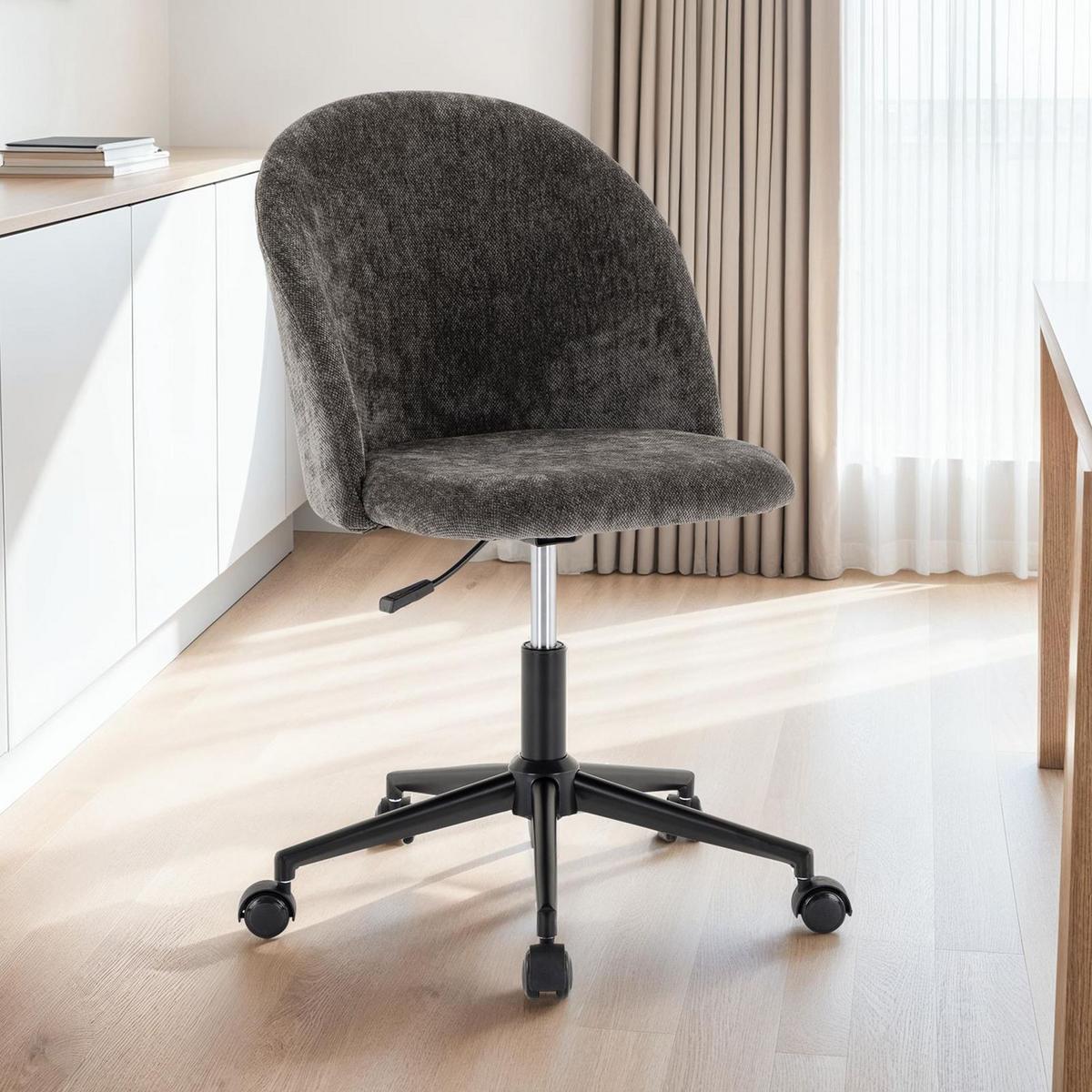 BÜRODREHSTUHL YENGA anthrazit - Anthrazit, Textil (50/81/54cm) - IDIMEX