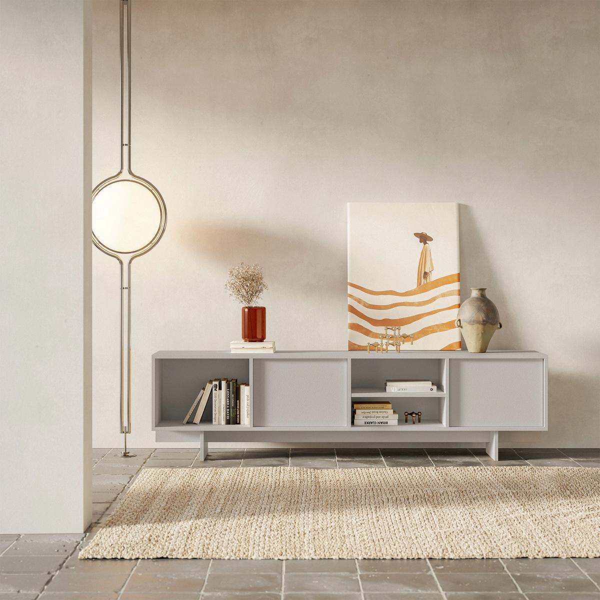TV-LOWBOARD Sanva KASCHMIR 200 CM - Kaschmir, Holzwerkstoff (200/55/35cm) - Selsey