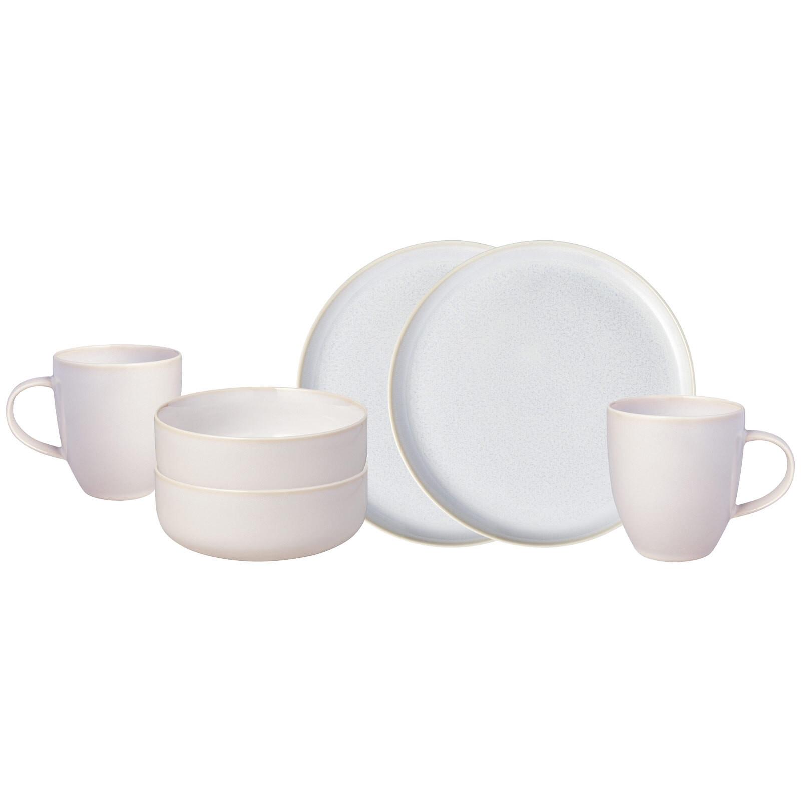 FRÜHSTÜCKS-SET Crafted Cotton beige 6-tlg. - Beige, Keramik (2/2/2cm) - like.Villeroy & Boch