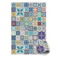 VINYL TEPPICH 100x150 cm Portugiesisches Muster - Multicolor, Kunststoff (100/150cm) - TULUP