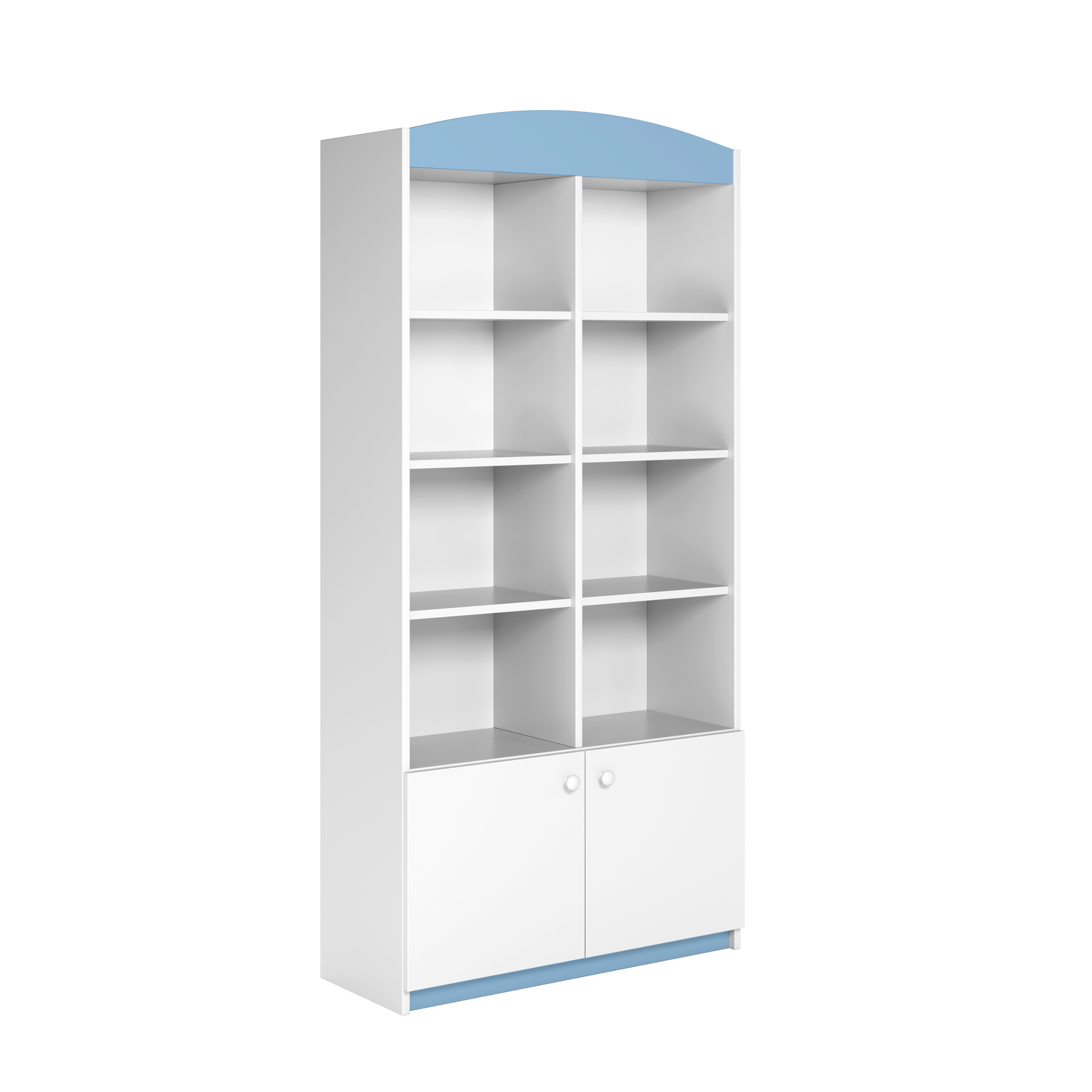 KINDERREGAL II Babydreams Blau 90\180\36 - Blau, Holzwerkstoff/Kunststoff (90/180/36cm) - RAUMHIRSCH FURNITURE