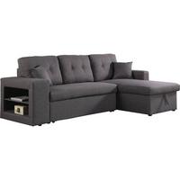 ECKSOFA axel Grau - Dunkelgrau, Textil (146/233cm) - Habitat Garten