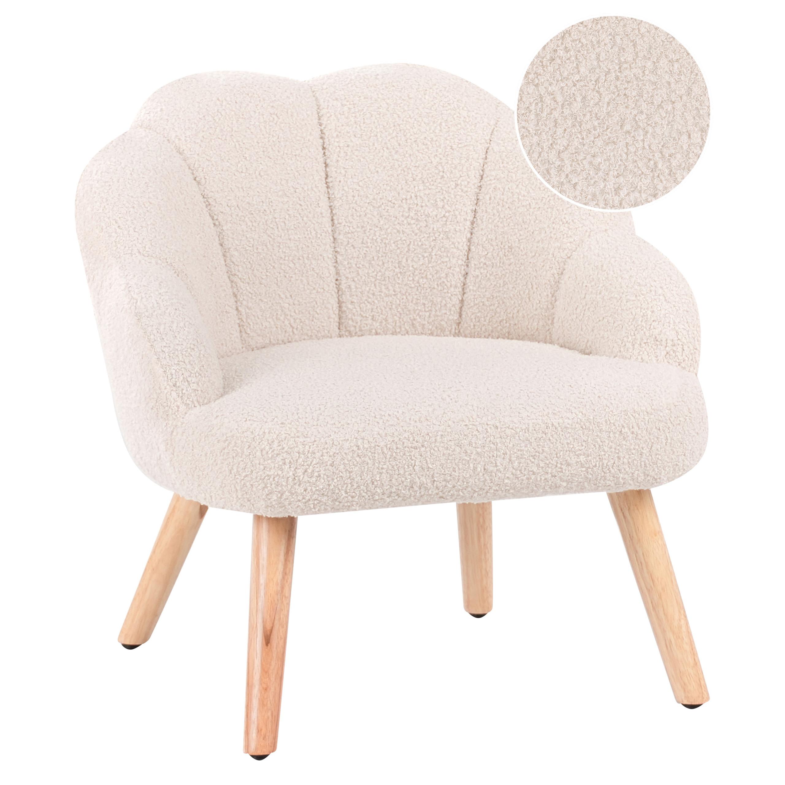 KINDERSESSEL Beige Miland - Beige/Braun, Textil (50/55/53cm) - Beliani