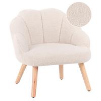 KINDERSESSEL Beige Miland - Beige/Braun, Textil (50/55/53cm) - Beliani