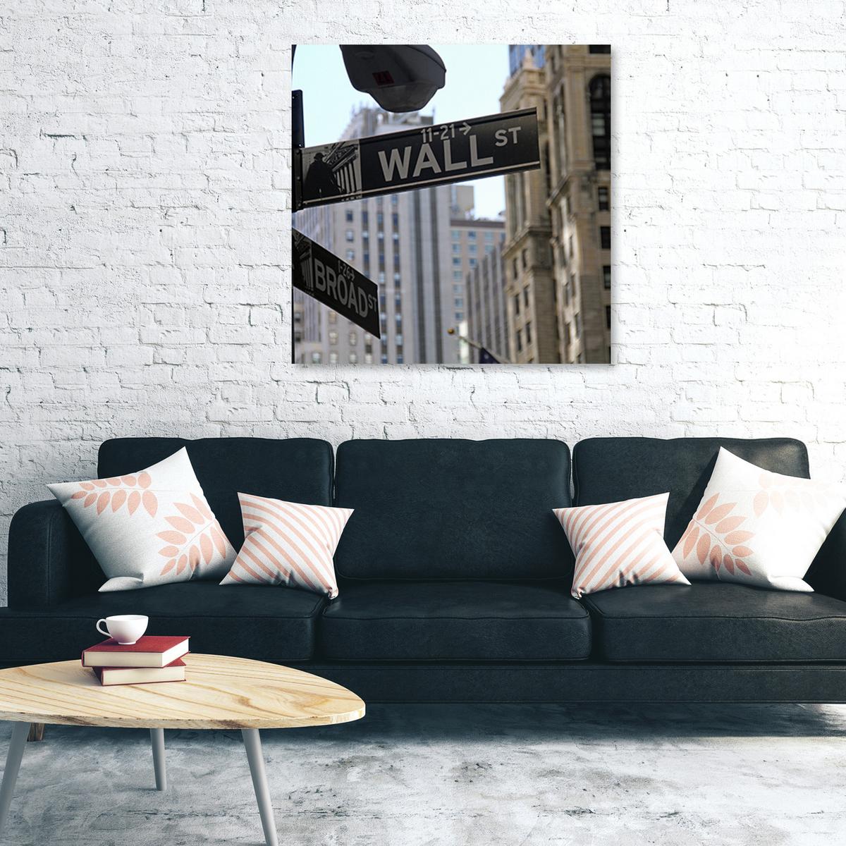 WANDBILD abstrakte kunst farbe - Grau, Textil (30/30cm) - Feeby