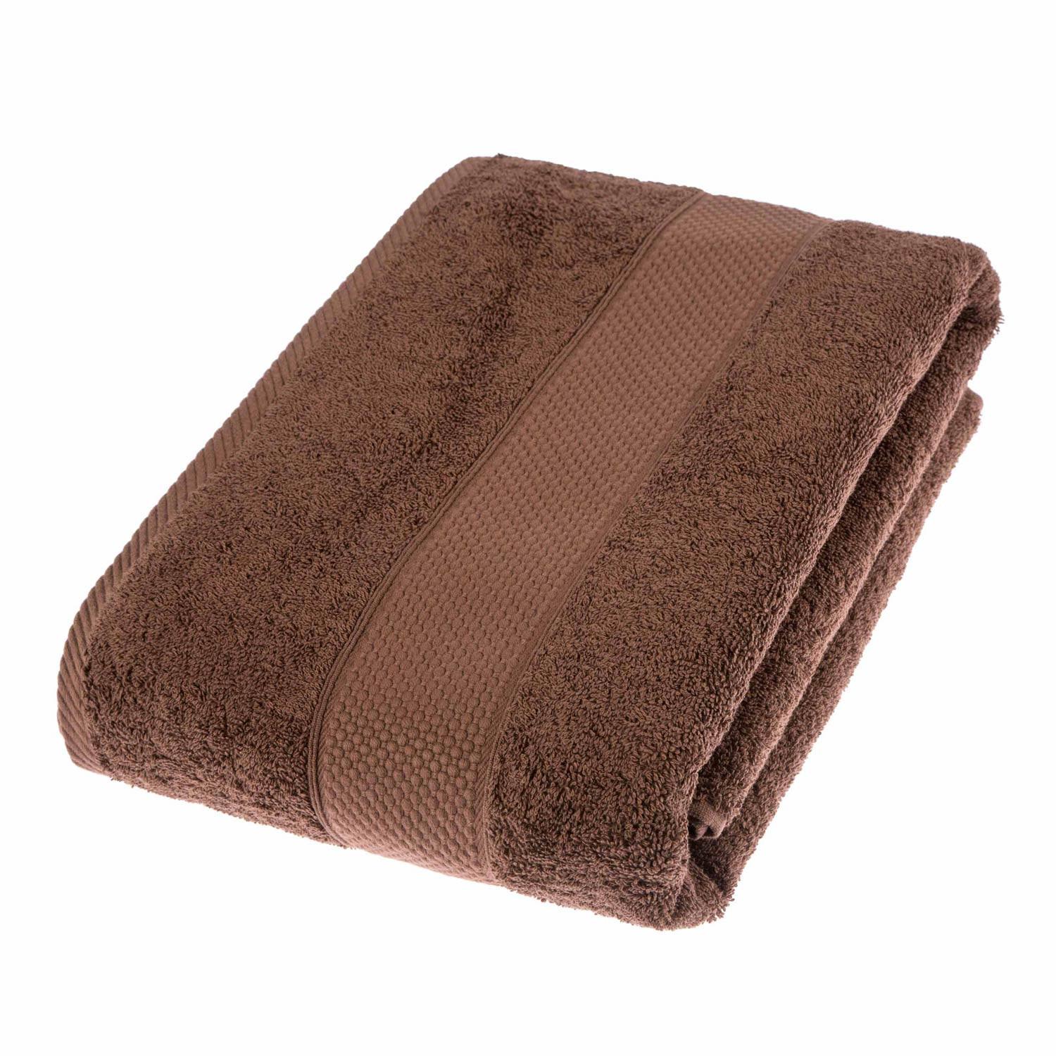 BADETUCH Essential braun 100/150 cm - Braun, Textil (100/150cm) - Homescapes