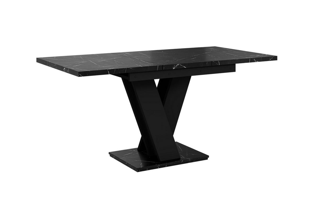 ESSTISCH MASSAR Ausziehbar 120 - 160 / 80 x 76 cm - Hellgrau/Schwarz, Holz (120/80/76cm) - MASSENO