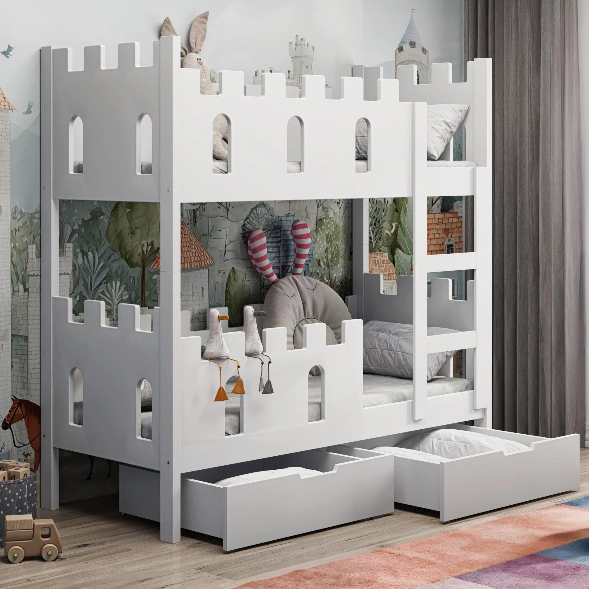 ETAGENBETT Castelo 75x180 cm - Weiß, Holz (75/180cm) - Selsey
