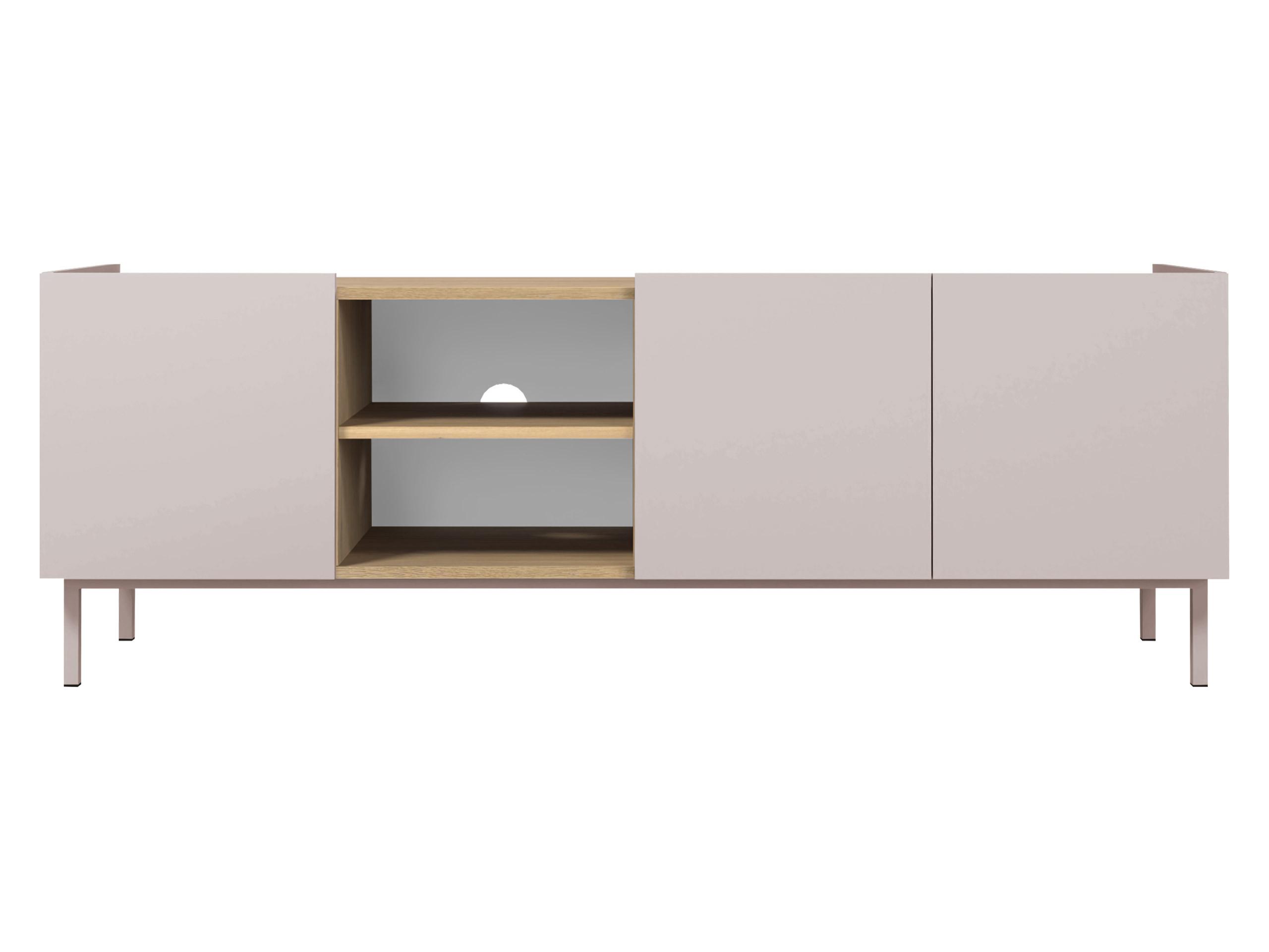 TV-SCHRANK System 77 - Kaschmir, Holzwerkstoff/Metall (153/55/44cm) - MIRJAN24