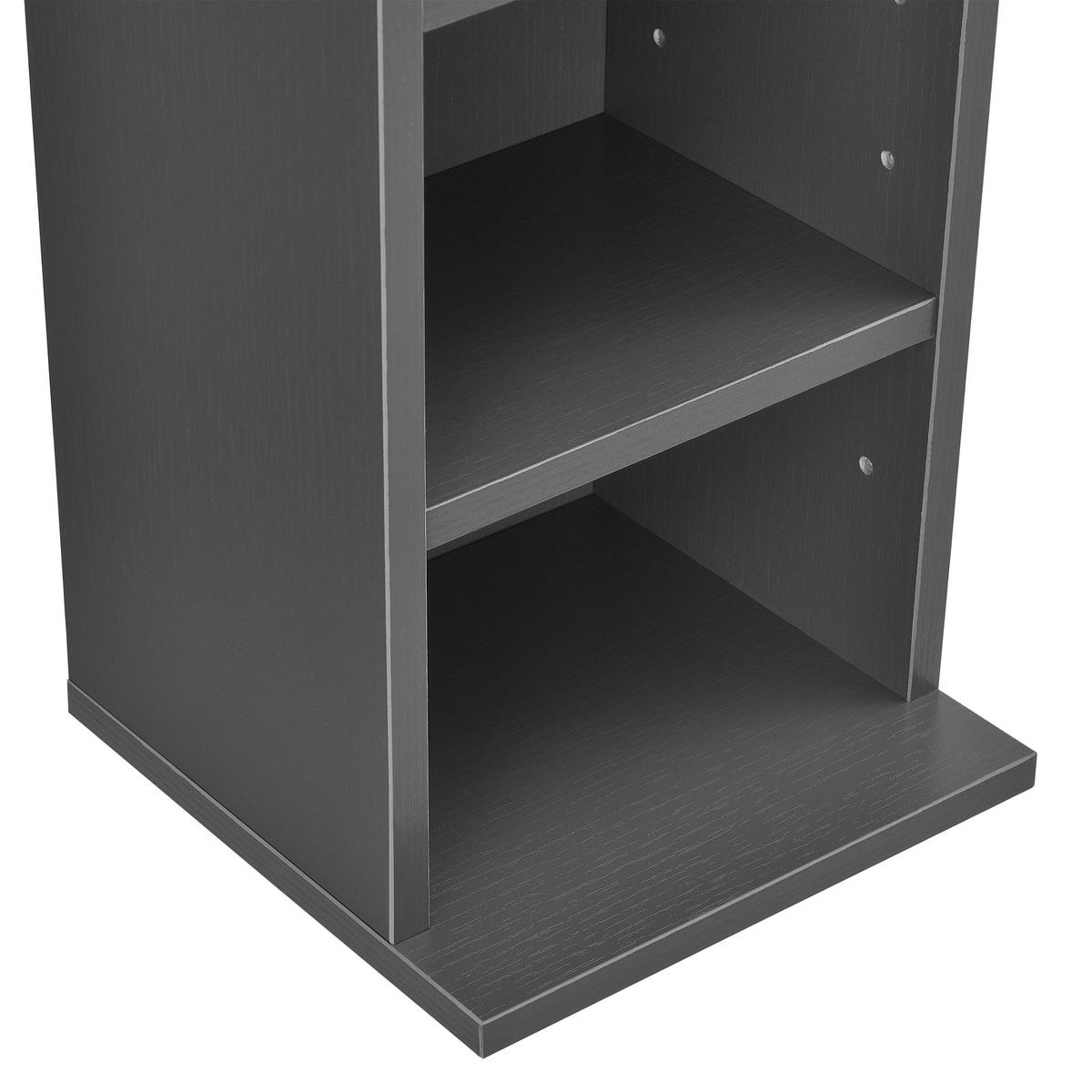 CD-REGAL Tynset - Dunkelgrau, Holzwerkstoff (20/90/20cm) - [en.casa]