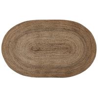 KURZFLOR-TEPPICH Demirci 150/100 cm - Beige, Naturmaterialien (100/150cm) - Beliani