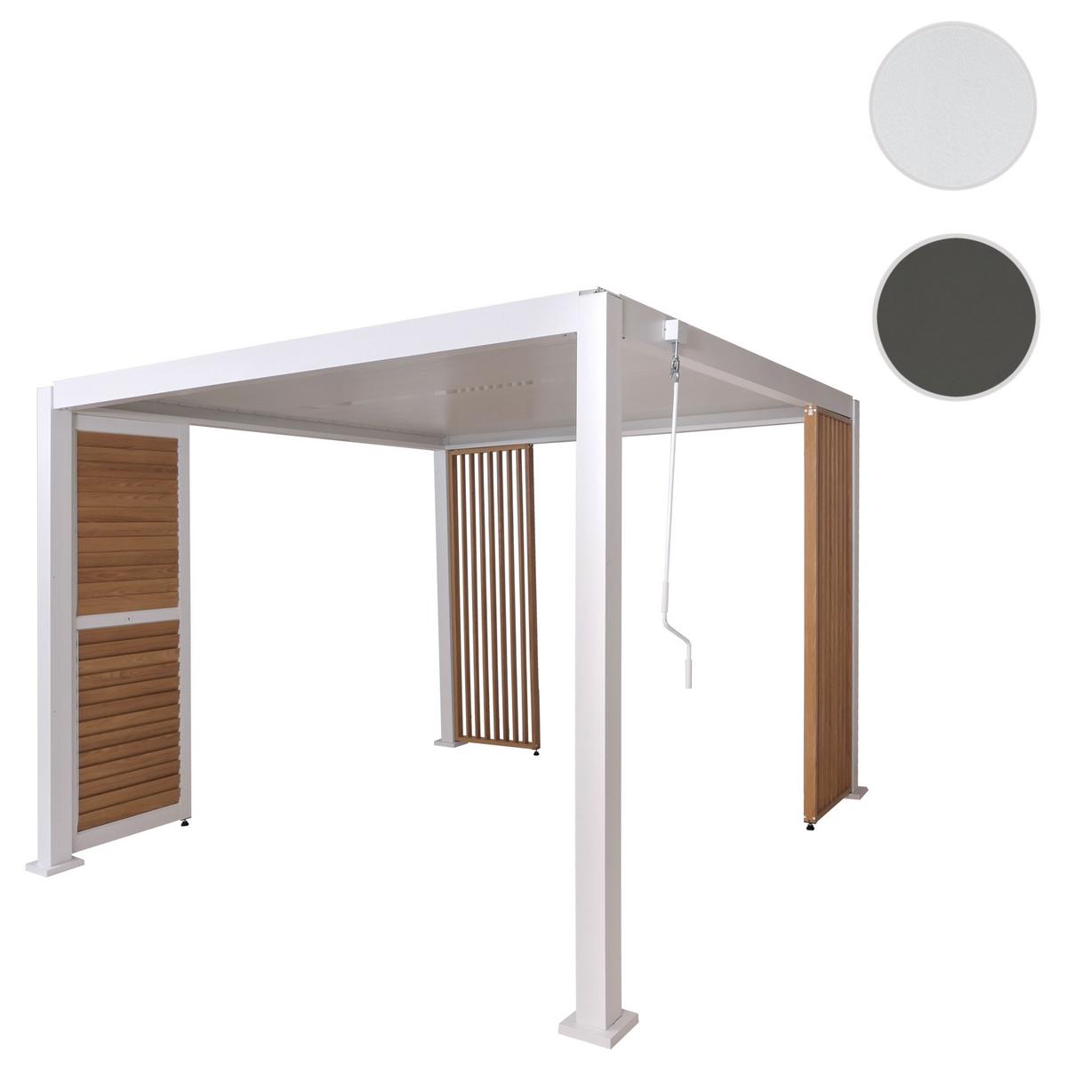 PERGOLA Weiß - Weiß, Metall (302/235/302cm) - MCW