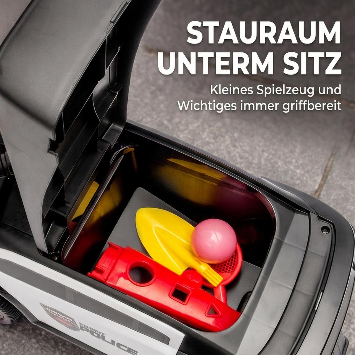 KINDER-RUTSCHAUTO Kunststoff Schwarz - Schwarz, Kunststoff (65/29.5/36cm) - AIYAPLAY