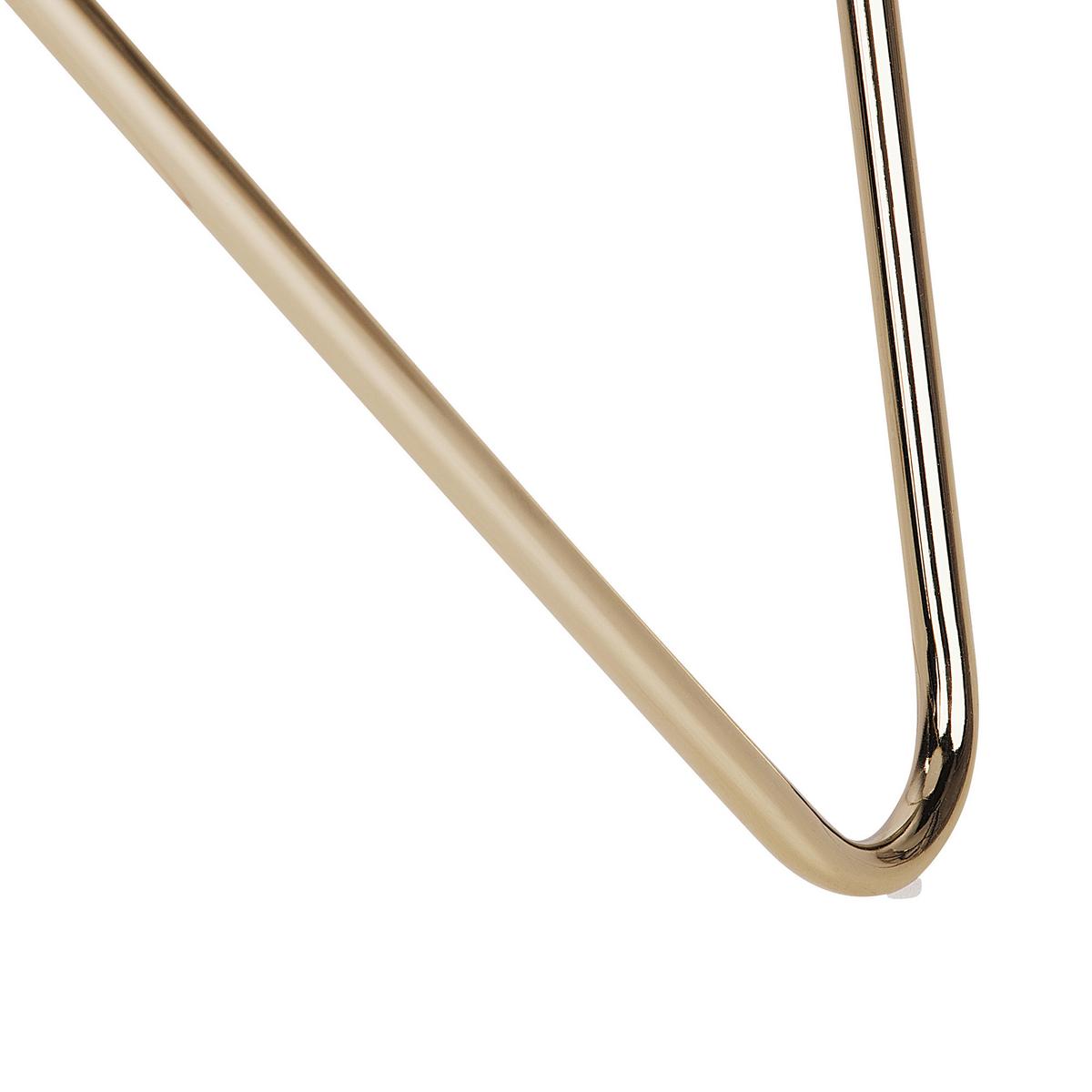 BEISTELLTISCH Marmor Optik weiß/gold 50 cm Meridian - Goldfarben/Weiß, Glas (50/50/55cm) - Beliani