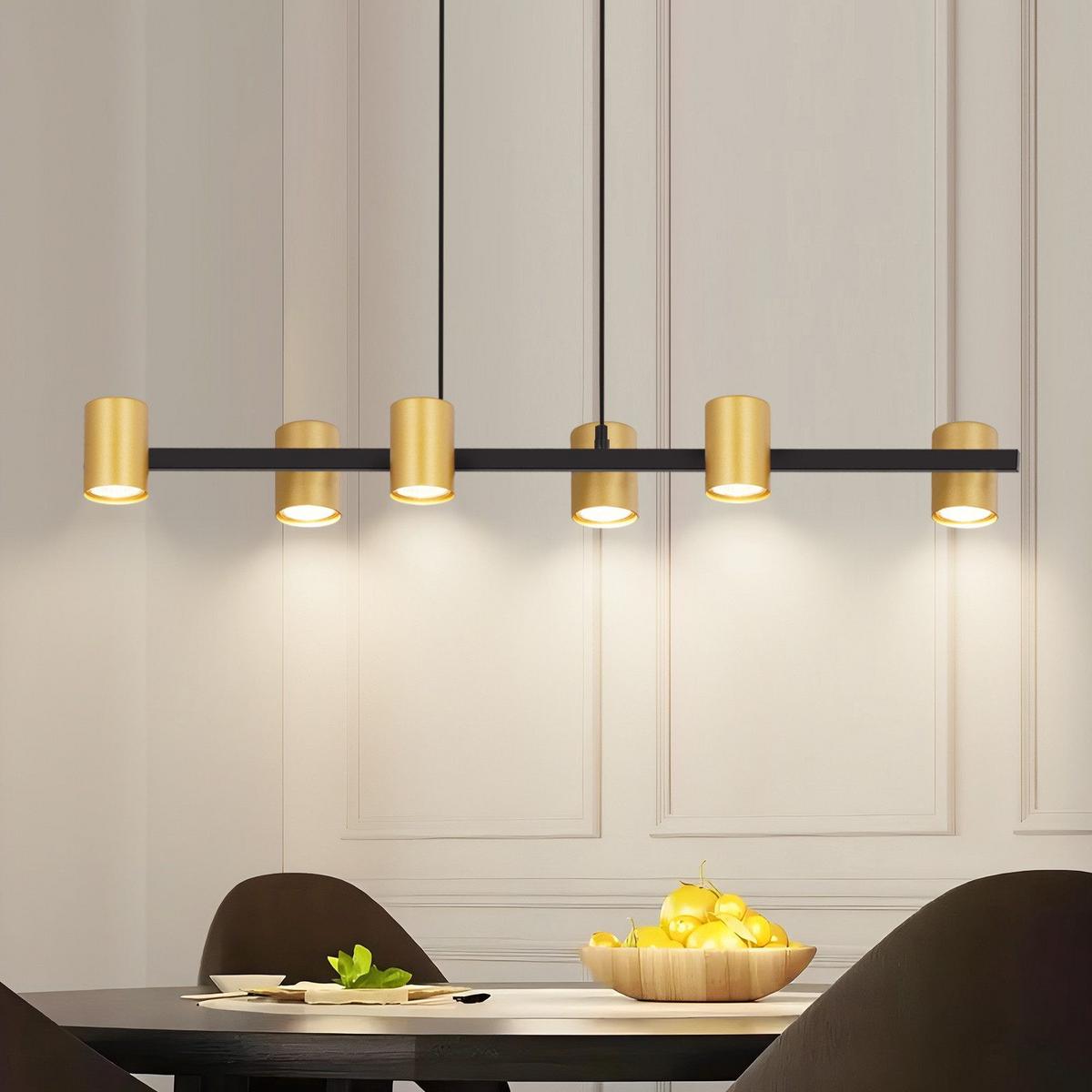 LED HÄNGELEUCHTE FRANZISKa II 85/12/155 cm - Goldfarben, Metall (85/12/155cm) - Nettlife
