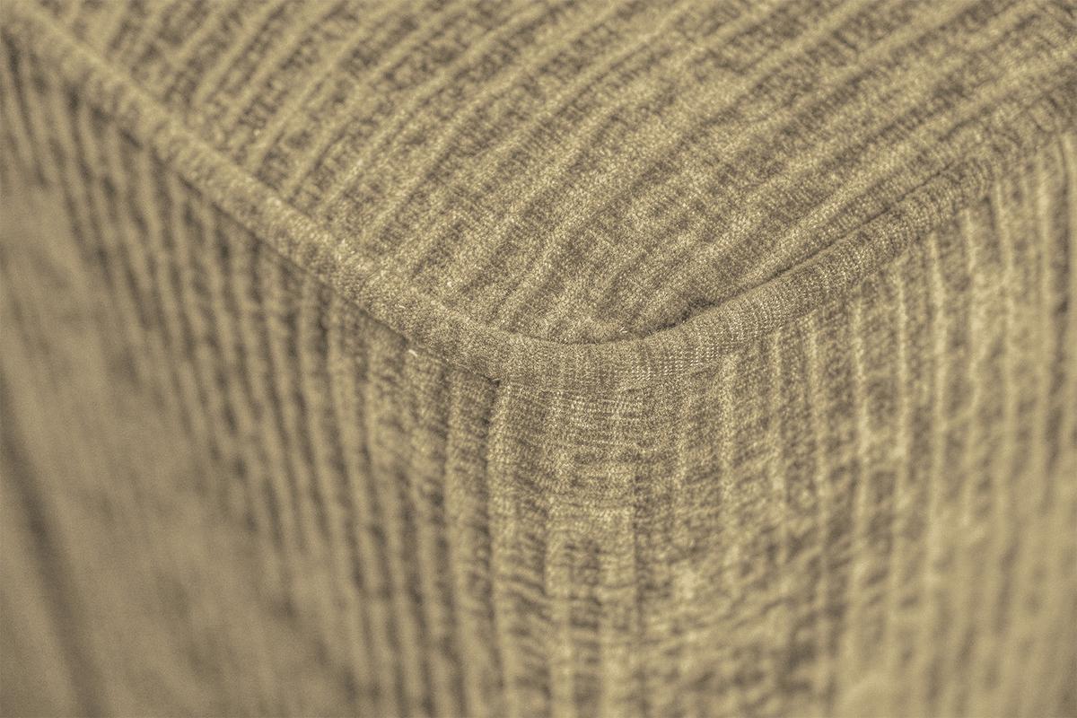 SOFA NELE Beige Cord - Beige/Schwarz, Textil (234/71/96cm) - KAWOLA