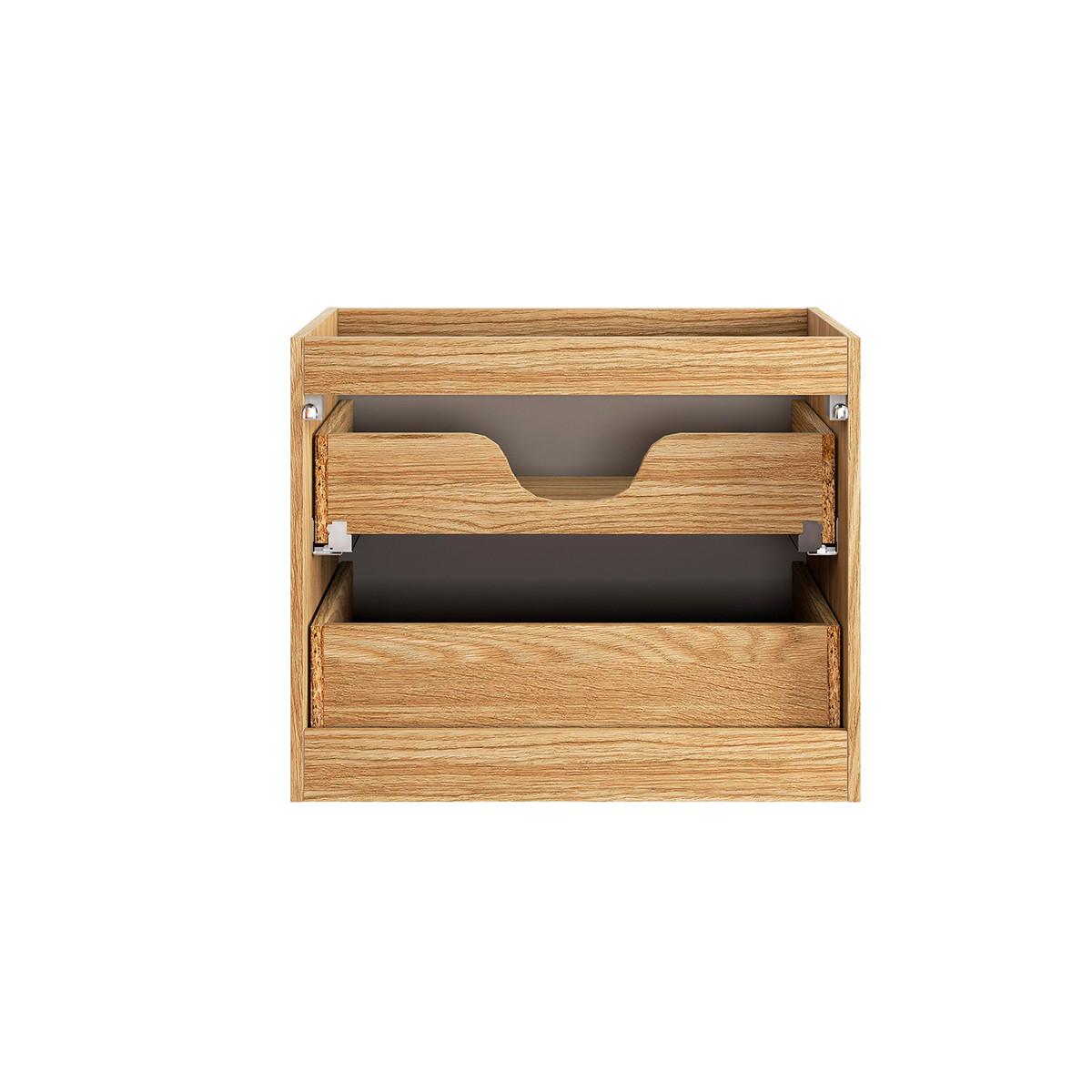 BADMÖBEL 71cm Mallory 2er-Set Beige und Holz - Braun, Holzwerkstoff (71/57/46cm) - Petits-meubles