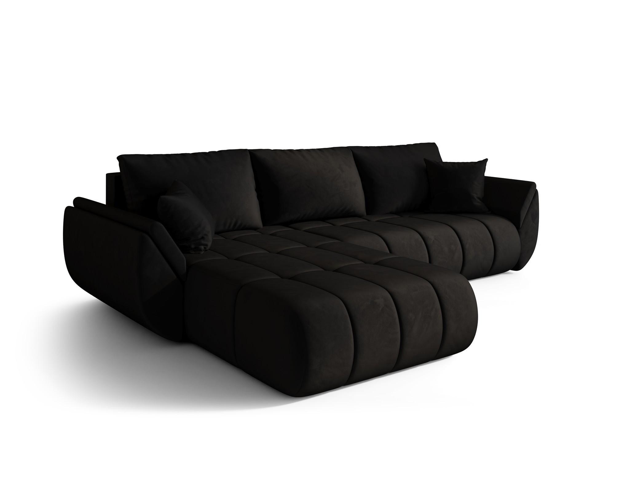 ECKSOFA Misato In Monolith - Anthrazit, Holzwerkstoff/Textil (175/280cm) - Fun Möbel